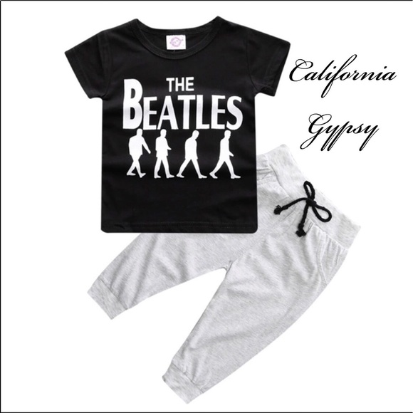 2X HP🏆2 piece Beatles joggers graphic tee set - Picture 5 of 12